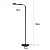 Abajur LED de Coluna Zavi 7W Branco Quente 3000K Ouro Fosco e Preto - Nordecor - Imagem 6