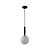 PENDENTE GLOBE SIT E27 20CM PRETO - Nordecor - Imagem 1