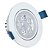 Spot LED 5w SMD Embutir Redondo Direcionável Branco Quente 3000K - Imagem 1