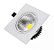 Spot LED 3W COB Embutir Quadrado Direcionável Branco Quente 3000K - Imagem 1