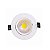 Spot LED 3W COB Embutir Redondo Direcionável Branco Quente 3000K - Imagem 1