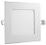 Plafon Led de Embutir 6w Quadrado 12x12 Branco Frio 6000K - Imagem 1