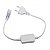 Conector Rabicho Mangueira Chata Fita Led 110V 220v 5050 3528 - Imagem 1