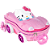 Mochila Escolar Infantil 3 Rodinhas Hello Kitty Carro - Imagem 1