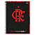 Caderno Capa Dura Espiral Flamengo 80 Folhas - Foroni - Imagem 2