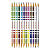Lápis de Cor Ecolápis Bicolor 12 Lápis 24 Cores + Apontador + Borracha + 2 Ecolápis - Faber Castell - Imagem 2