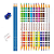 Lápis de Cor Ecolápis Bicolor 12 Lápis 24 Cores + Apontador + Borracha + 2 Ecolápis - Faber Castell - Imagem 3