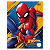 Caderno Brochura Quadriculado 1x1cm Spider Man 40 Folhas - Tilibra - Imagem 1