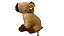 Pelúcia Capivara Sentada Olho Fechado 30 cm de altura - Imagem 2