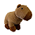 Pelúcia Capivara Sentada Olho aberto - Imagem 1