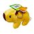 Chaveiro Capivara Pelúcia - Caramelo - Imagem 1