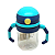 Garrafinha baby com alças 380 ml - Tons de azul - Imagem 1