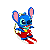 Chaveiro Stitch - Prancha surf - Imagem 1