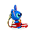 Chaveiro Stitch - Prancha surf - Imagem 2