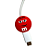 Protetor de Cabo Usb e Carregador - M&M vermelho - Imagem 1