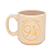 Caneca Mini Tina - 9 3/4 Off White - Imagem 1