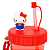 Copo Canudo Flip Infantil Hello Kitty - Imagem 3