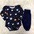 Conjunto de Body de Bebê Longo Space Azul - Imagem 1