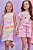 Vestido em Fly Tech Rosa Estampa Gato - Ref 77002 - Kukiê - Imagem 1