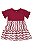 Vestido Infantil Manga Curta Meia Malha - Ref 17992 - Bee Loop - Imagem 3