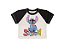 Croped Camiseta Manga Curta Infantil Feminina Stitch - Colorido - Imagem 2