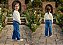 Calça Jeans Feminina - Wide Leg Jeans - Tiroliro - Ref - TFC 4001 - Imagem 1