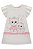 Vestido em Meia Malha Textura Infantil Off - Ref 77666 Kukiê - Imagem 2