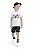 Conjunto Infantil Menino Verão Camiseta Play Gamer Branca e Short Moletinho - Elian - Ref 241312 - Imagem 1