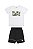 Conjunto Infantil Menino Verão Camiseta Play Gamer Branca e Short Moletinho - Elian - Ref 241312 - Imagem 2