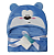 Toalha de Banho Bebê -Peluciada Felpuda - Capuz Infantil Com Orelhinha - 95 x 65cm - Imagem 4