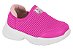 Tenis Feminino Infantil Calce Facil em Tecido Canelado Molekinha -Pink REF2709.213 - Imagem 1