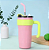 Caneca Copo Térmico - 800ml Aço Inox - Com Tampa com Canudo E Alça - 800 Ml - Imagem 4