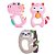 Mordedor Feminino Bichinhos Divertido Pimpolho Rosa - Dinossauro Ref 82261 - Guaxinin Ref 82262 - Imagem 1
