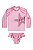 Biquini Infantil Feminino Conjunto Blusa e Calcinha Rosa - Estrela do Mar - Elian - Ref 232391 - Imagem 2
