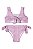 Biquini Top Infantil Feminino Top e Calcinha Quadriculada Rosa - Elian - Ref 232060 - Imagem 1