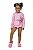 Biquini Infantil Feminino Conjunto Blusa e Calcinha Rosa - Estrela do Mar - Elian - Ref 232391 - Imagem 1