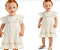 Vestido Bebê Menina Ribana Com Babado - Colorittá - Cor Rosé - Ref 71188 - Imagem 1