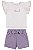 Conjunto Infantil Menina - Blusa e Short - Colorittá - Lilás - Ref 71269 - Imagem 2