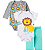 Rovitex - Kit Body Infantil Longo 3 Peças Kappes - Masculino Bebê - Imagem 2
