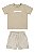 Conjunto Infantil Masculino com Camiseta em Meia Malha e Bermuda em Tecido Listrado Eco - Colorittá - Ref 72196 - Imagem 2