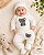 Conjunto Bebê 3 peças - Com Body, Mijão Bordado e Sapatinho - Imagem 1