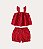 CONJUNTO INFANTIL MENINA REGATA EM ALGODÃO E SHORTS EM VISCOLINHO MALWEE KIDS - VERMELHO REF116220 - Imagem 1