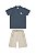 Conjunto Masculino Infantil Camiseta e Bermuda Em Cotton Azul - Ref 74129 - Coloritta - Imagem 1