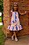 Vestido Infantil Alça - Corações com Bolsinha - Imagem 1