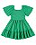 Vestido Infantil com Decote Quadrado em Malha Trabalhada Malwee -Verde REF107888 - Imagem 1