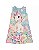 Vestido Infantil Menina Evase Neoprene - Unicornio - Regata - Ref 0401 - Imagem 6