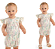 Body Bebê Menina Floral Com Renda Colorittá - Bege Florido - Ref 71173 - Imagem 1
