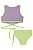Biquini Juvenil em Malha com Proteção UV e Amarração VicVicky -Lilas/Verde REF60220 - Imagem 2