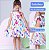 Vestido Infantil Menina Estampado  Rodado - Colorido Para Festa - Imagem 1