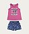 Conjunto Feminino Infantil Regata em Cotton Light Malwee -Rosa/Azul REF101626 - Imagem 1